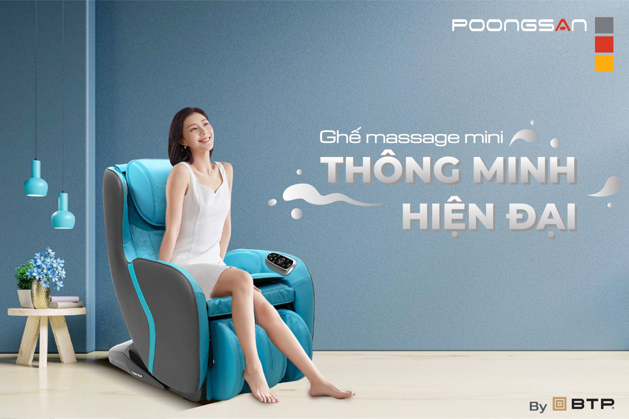 Ghế massage mini thư giãn cùng nhịp sống hiện đại